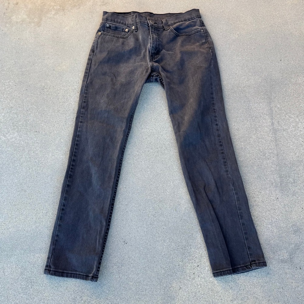 Levi's 511 Slim Fit Jeans Mens 31x30 Grey‎ Stretch Denim